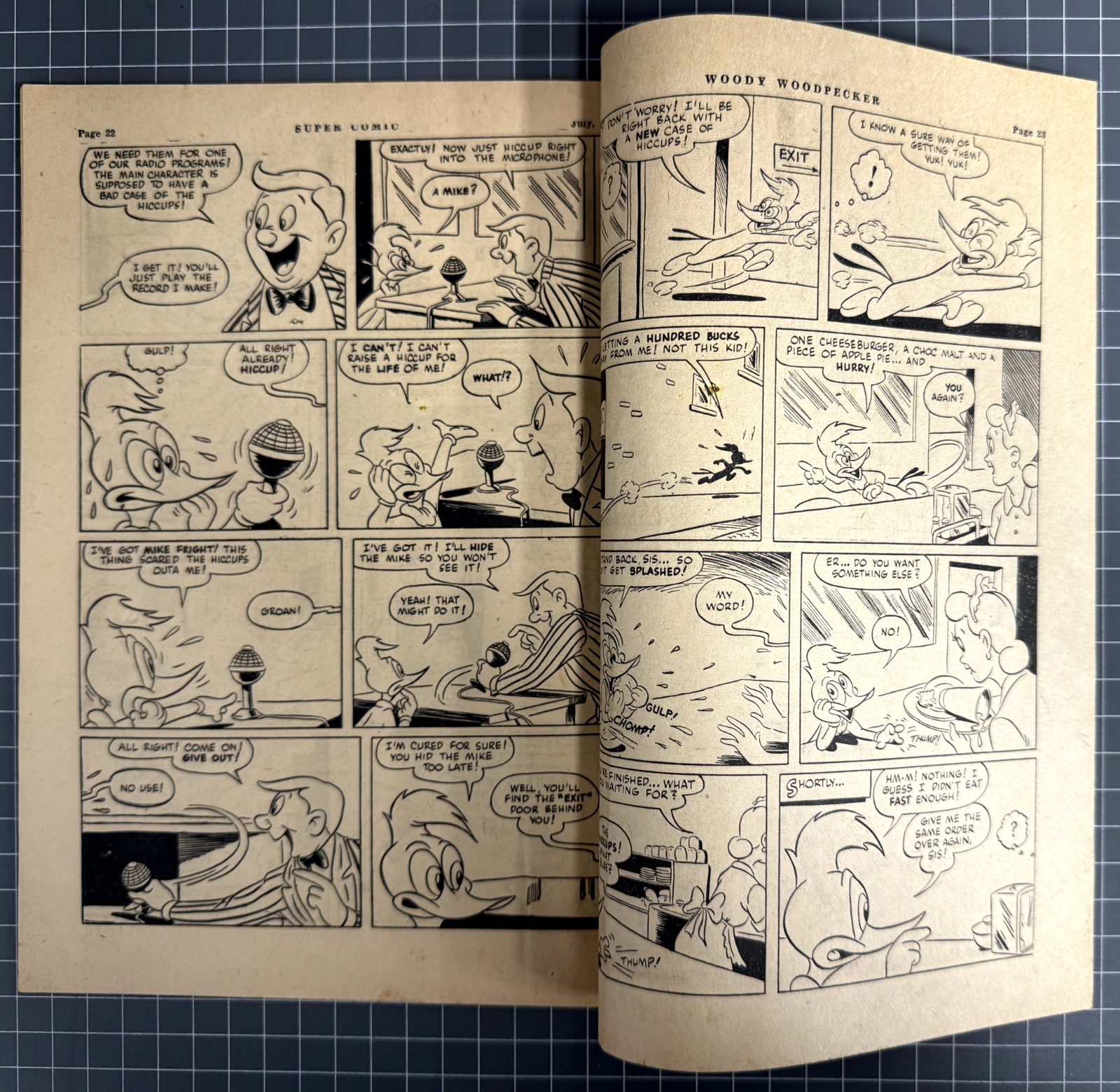 SUPERCOMIC SERIES #75 "WOODY WOODPECKER" SHAKESPEARE HEAD PRESS AUSTRALIAN 1954