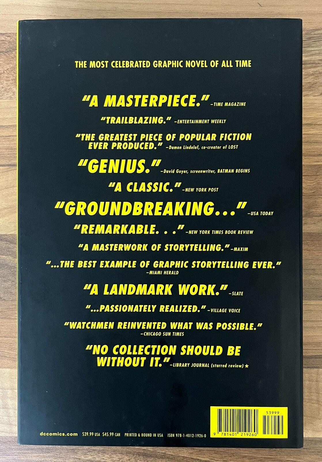 Watchmen by Alan Moore (Writer) & Dave Gibbons (Illustrator) HC/DJ, 2008 1st/1st