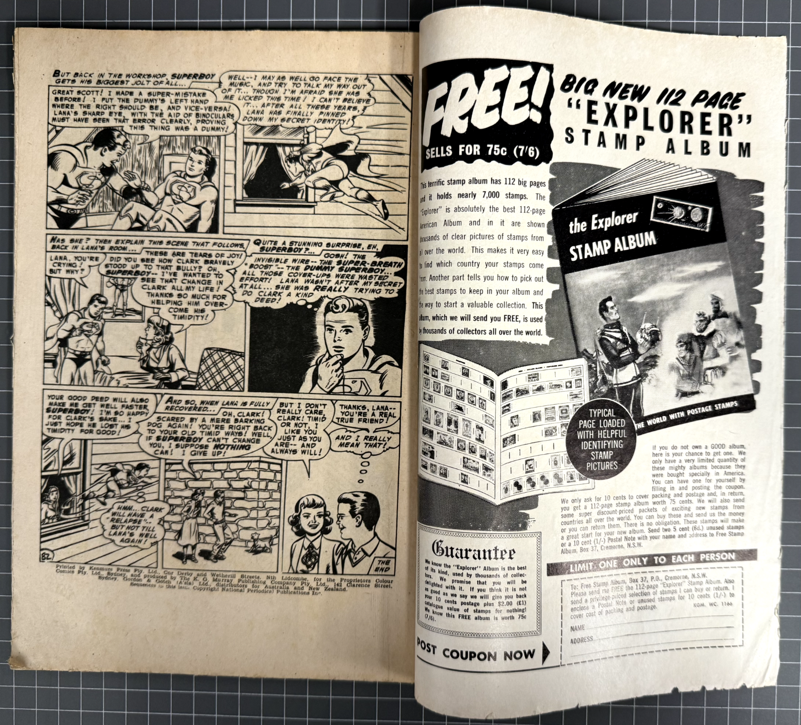 SUPERMAN PRESENTS WONDER COMIC #19 COLOUR COMICS AUSTRALIAN DC PRE-DECIMAL 1966