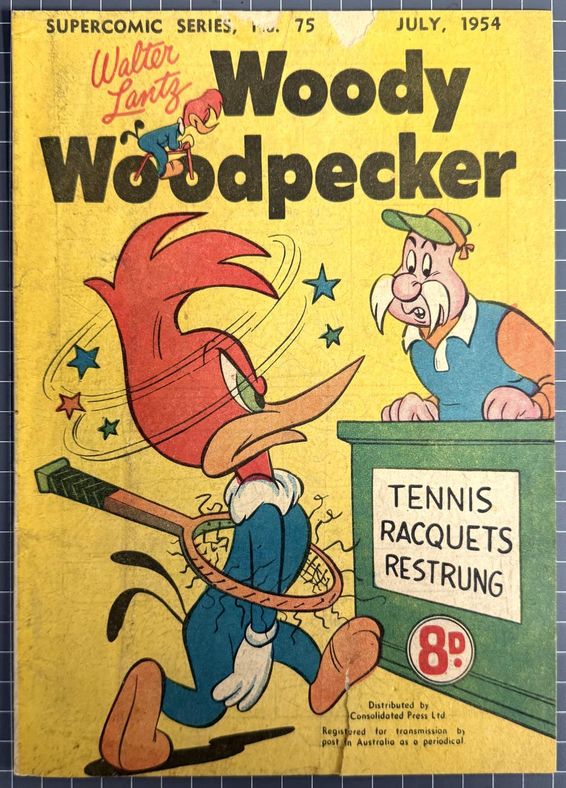 SUPERCOMIC SERIES #75 "WOODY WOODPECKER" SHAKESPEARE HEAD PRESS AUSTRALIAN 1954
