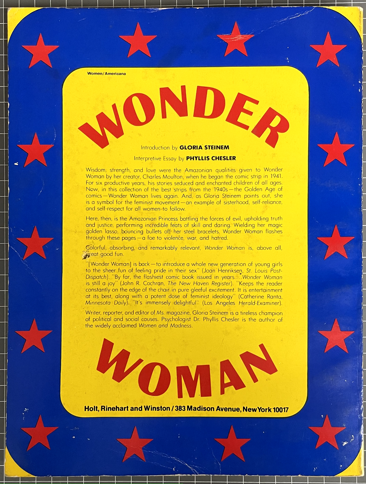 Wonder Woman: Introduction - Gloria Steinem, Interpretive Essay -Phyllis Chesler