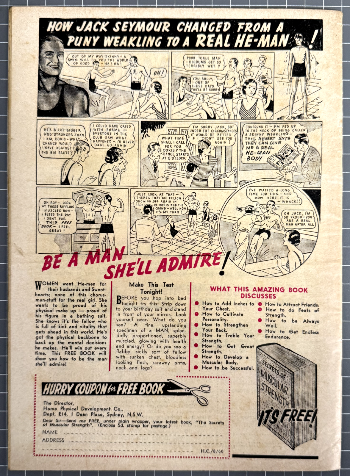 BATTLE ACTION #68 HORWITZ PUBLICATIONS AUSTRALIAN COMIC PRE-DECIMAL 1960