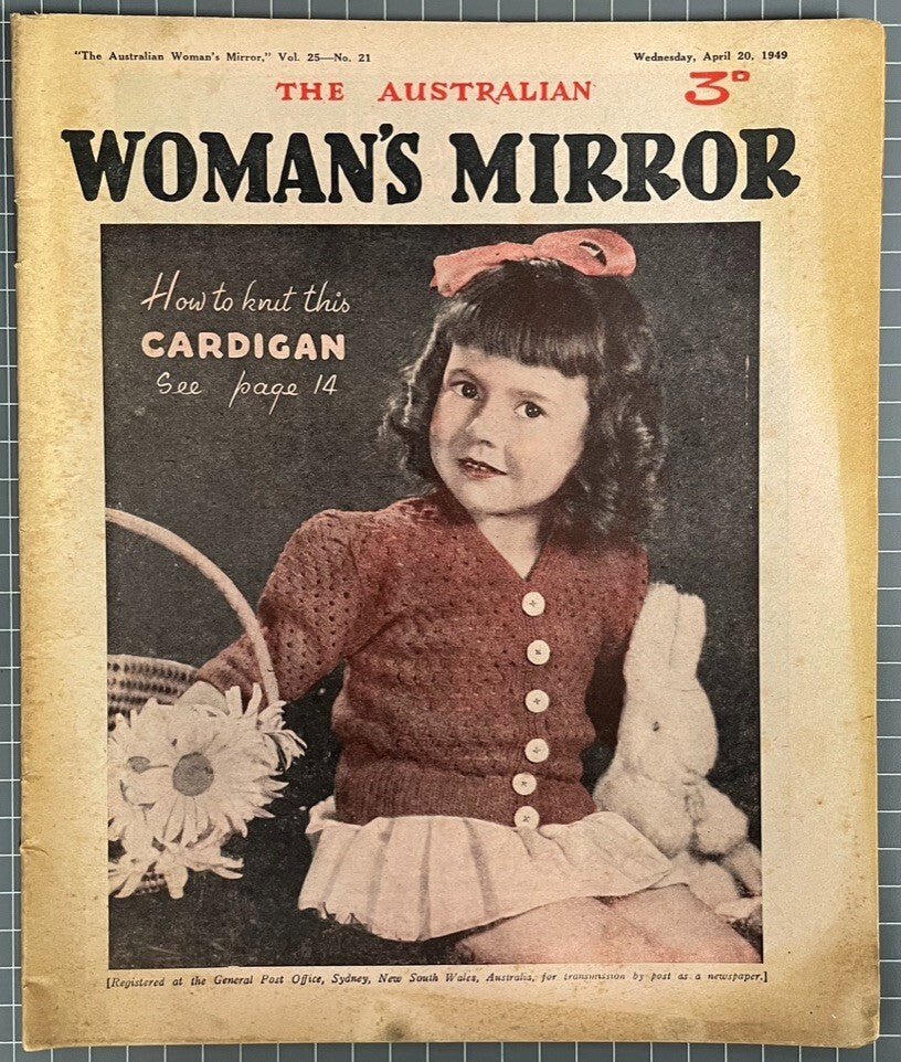 THE AUSTRALIAN WOMAN'S MIRROR VOL. 25 #21 INCLUDES THE PHANTOM COMIC 1949