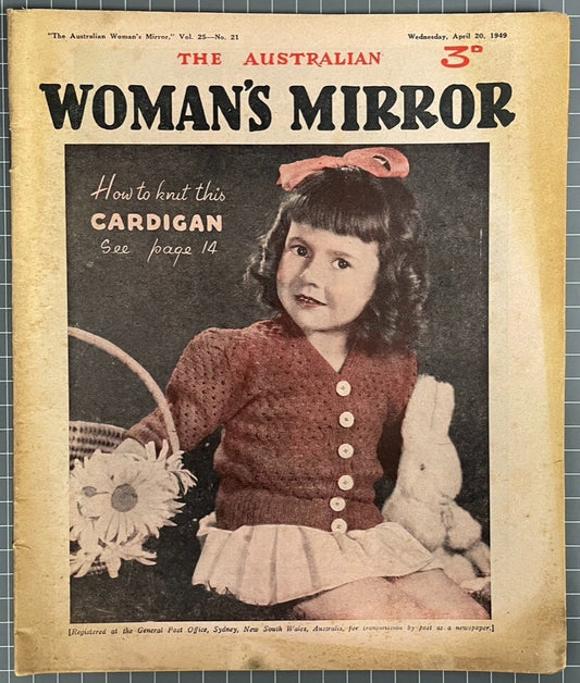 THE AUSTRALIAN WOMAN'S MIRROR VOL. 25 #21 INCLUDES THE PHANTOM COMIC 1949