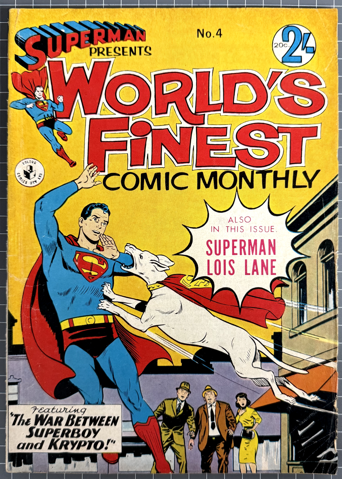 SUPERMAN PRESENTS WORLD'S FINEST #4 COLOUR COMICS AUSTRALIAN DC PRE-DECIMAL 1965