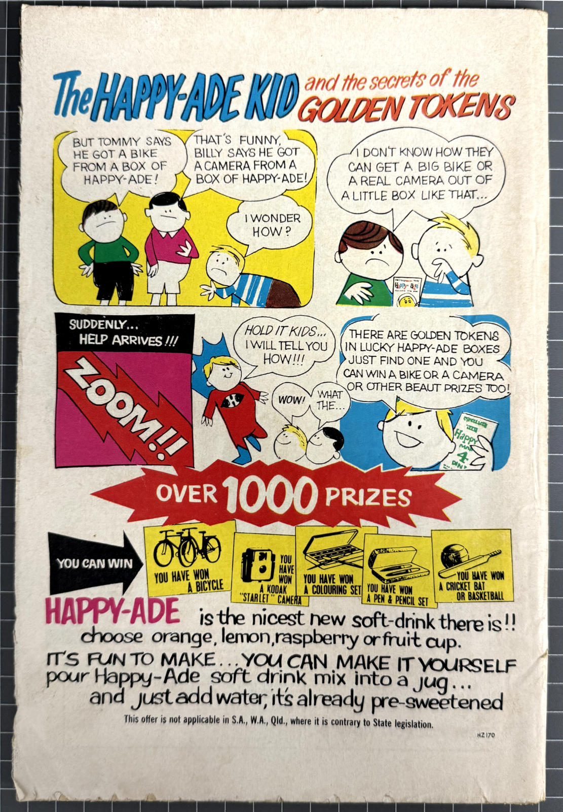 SUPERMAN PRESENTS WONDER COMIC #19 COLOUR COMICS AUSTRALIAN DC PRE-DECIMAL 1966