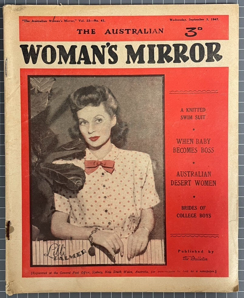 THE AUSTRALIAN WOMAN'S MIRROR VOL. 23 #41 INCLUDES THE PHANTOM COMIC 1947
