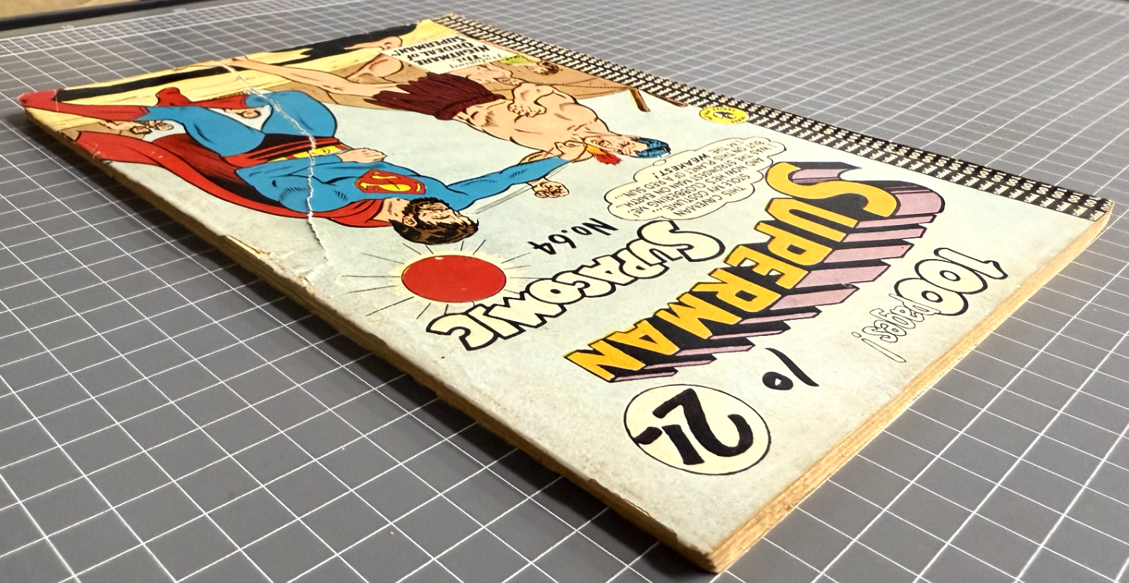 SUPERMAN SUPACOMIC #64 COLOUR COMICS AUSTRALIAN DC PRE-DECIMAL 1964