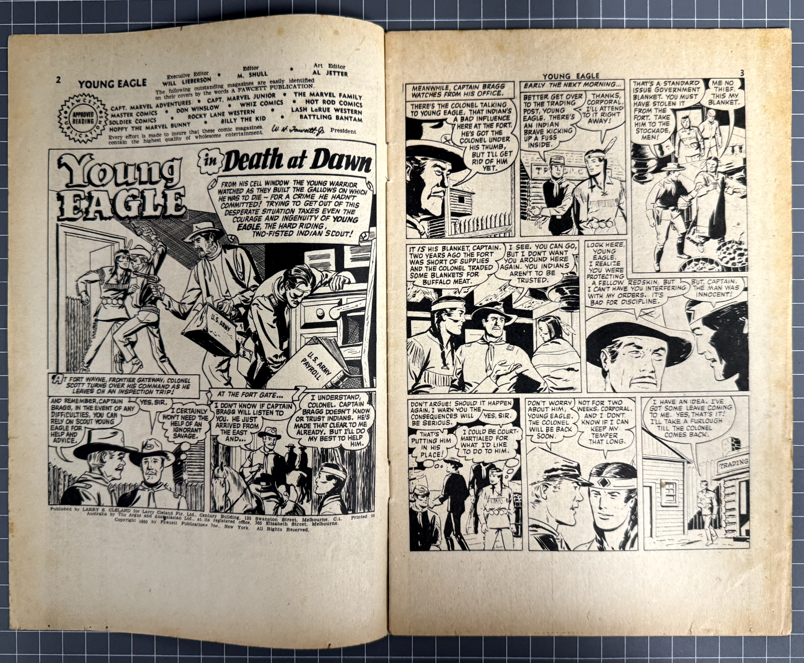 YOUNG EAGLE #3 LARRY CLELAND PUBLICATIONS AUSTRALIAN PRE-DECIMAL COMIC 1953