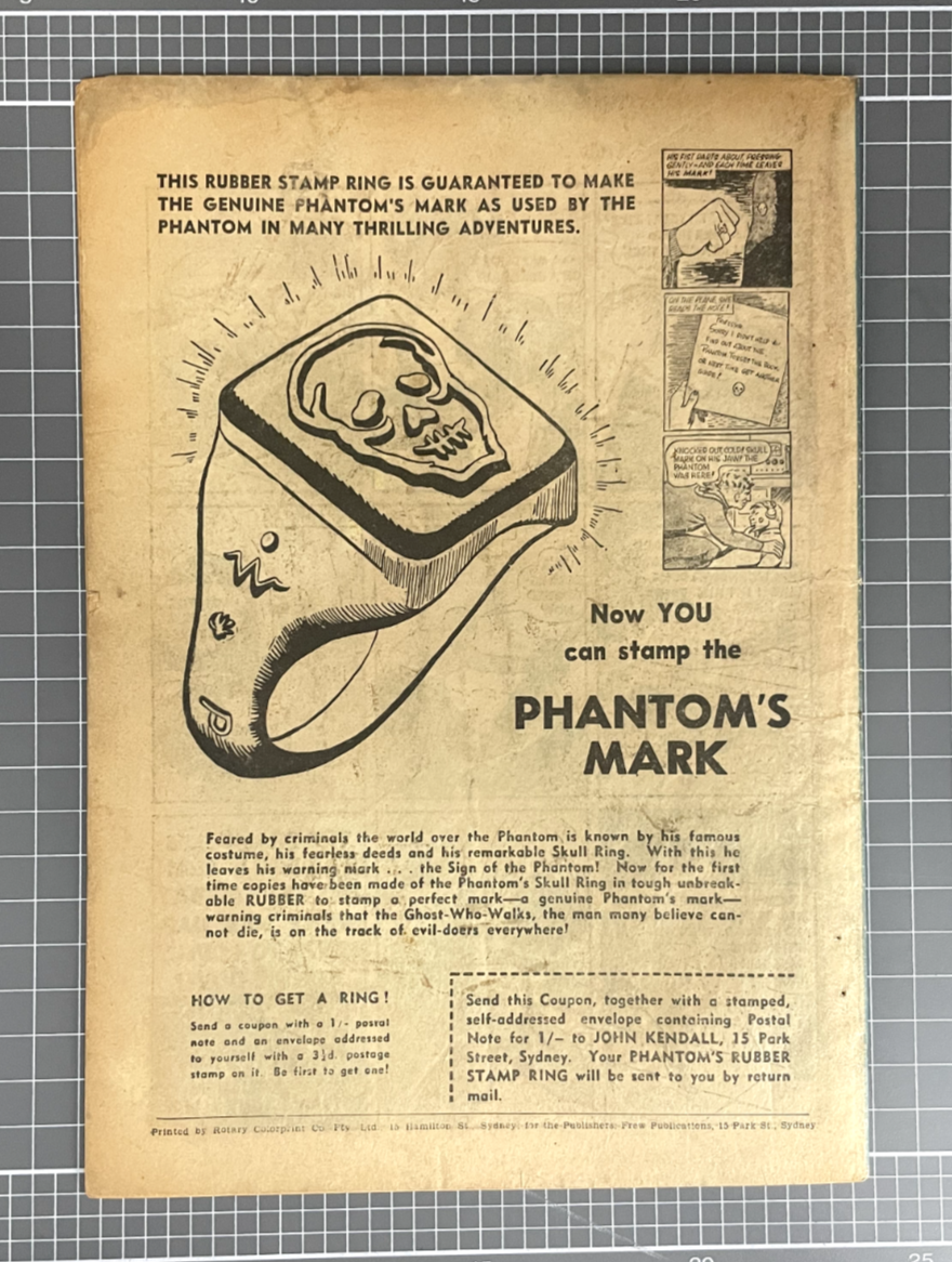 THE PHANTOM #72 FREW PUBLICATIONS *SCARCE* AUSTRALIAN COMIC 1954