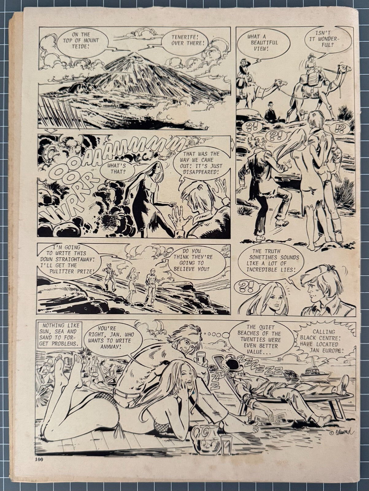 RETURN FROM DEATH JAN EUROPE-TIME TRAVELLER AUSTRALIAN GREDOWN HORROR COMIC 1982