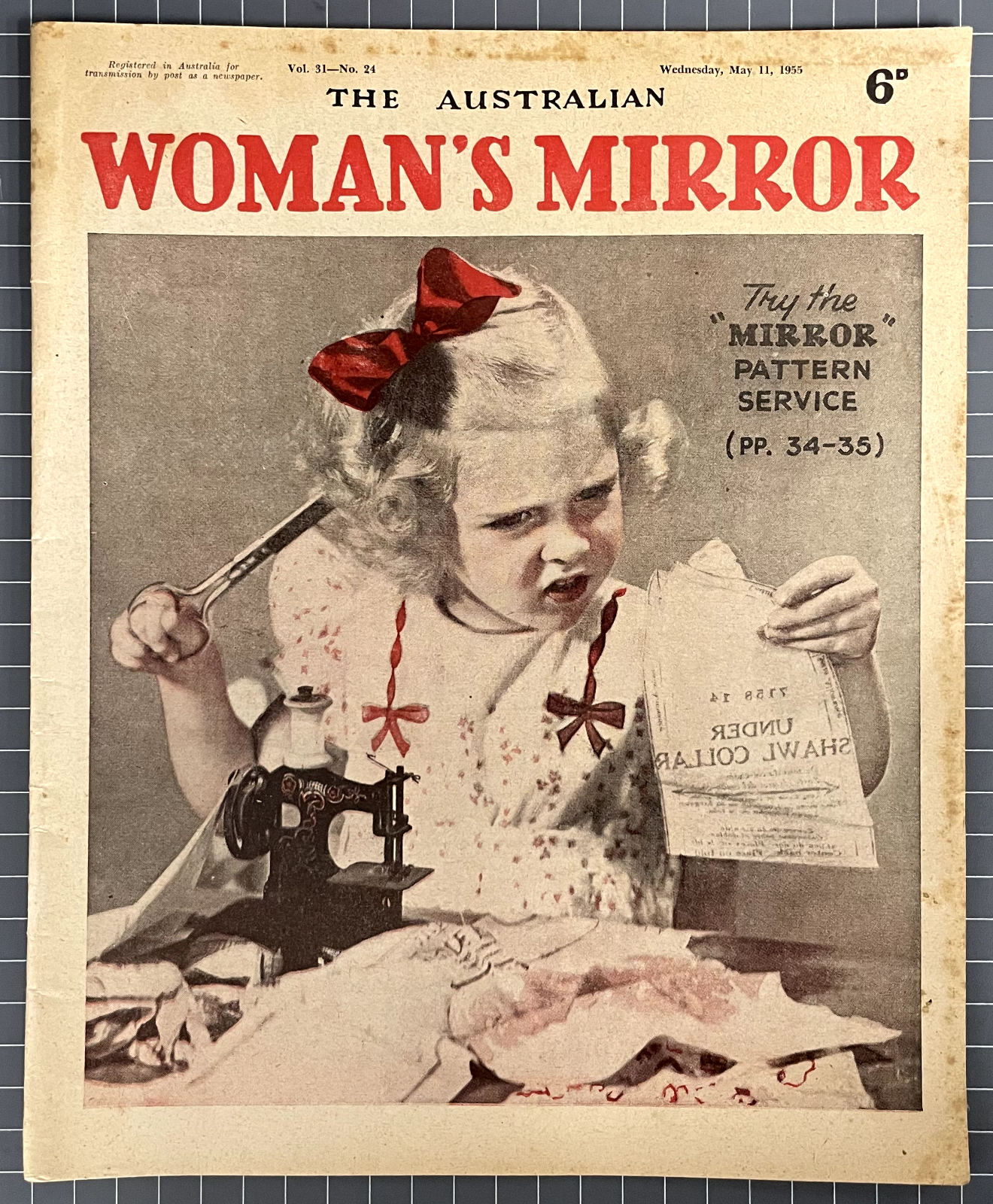 THE AUSTRALIAN WOMAN'S MIRROR VOL. 31 #24 INCLUDES THE PHANTOM COMIC 1955