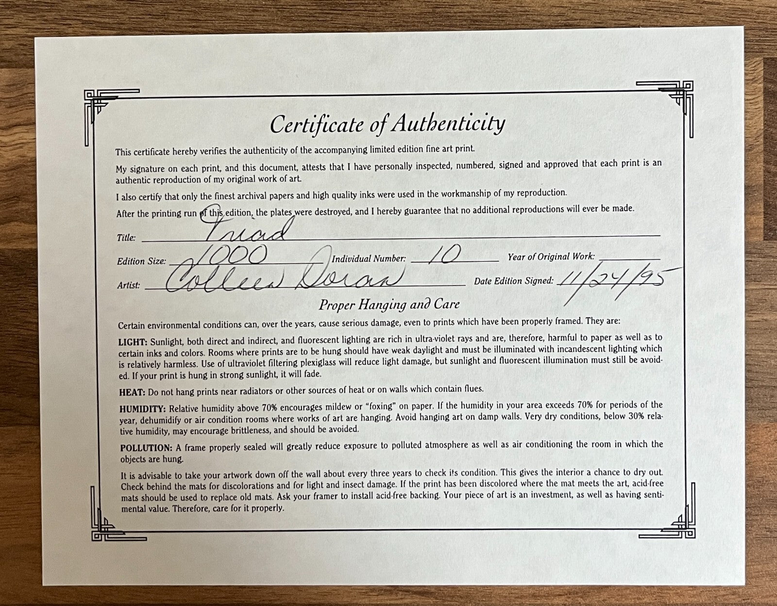 A Distant Soil Knights Of The Angel 2 Comic Book Deluxe Ed. #10/1000 SIGNED