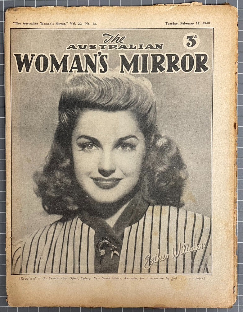 THE AUSTRALIAN WOMAN'S MIRROR VOL. 22 #12 INCLUDES THE PHANTOM COMIC 1946