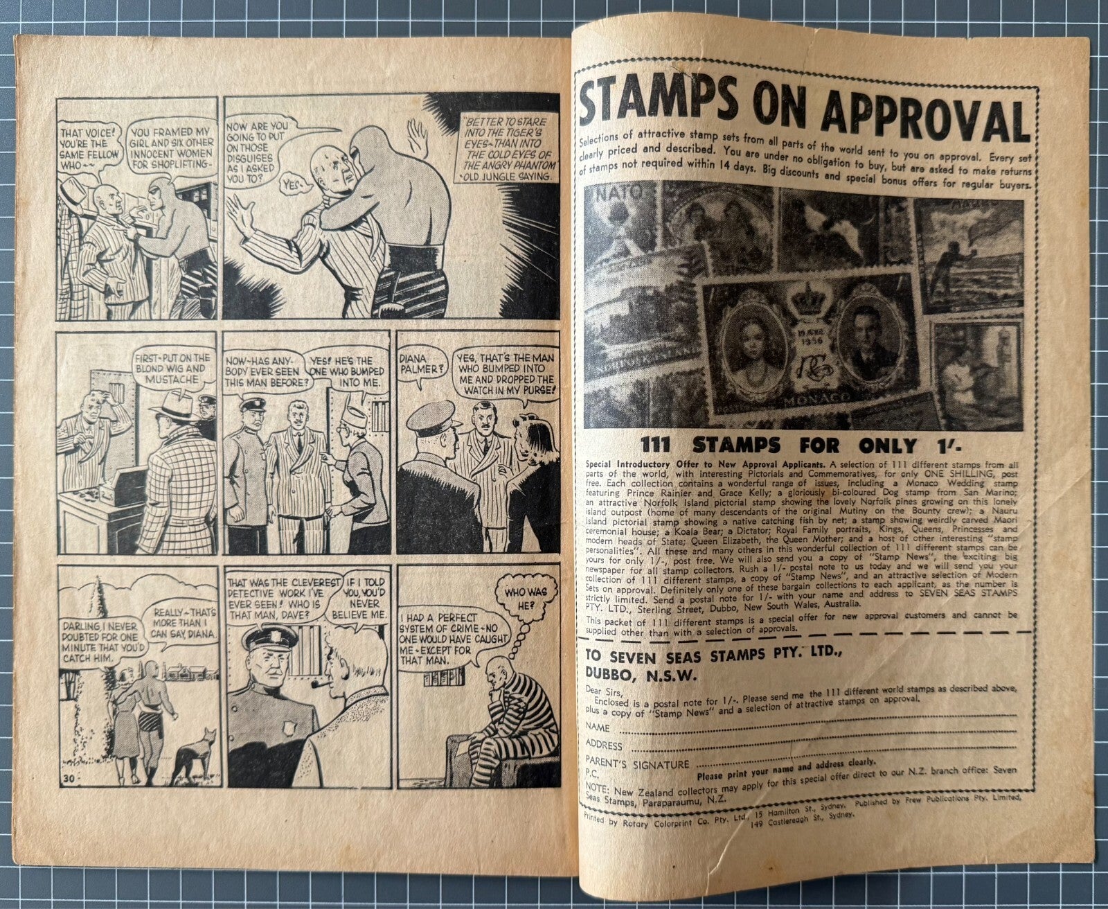 THE PHANTOM #199 FREW PUBLICATIONS *SCARCE* AUSTRALIAN COMIC 1961