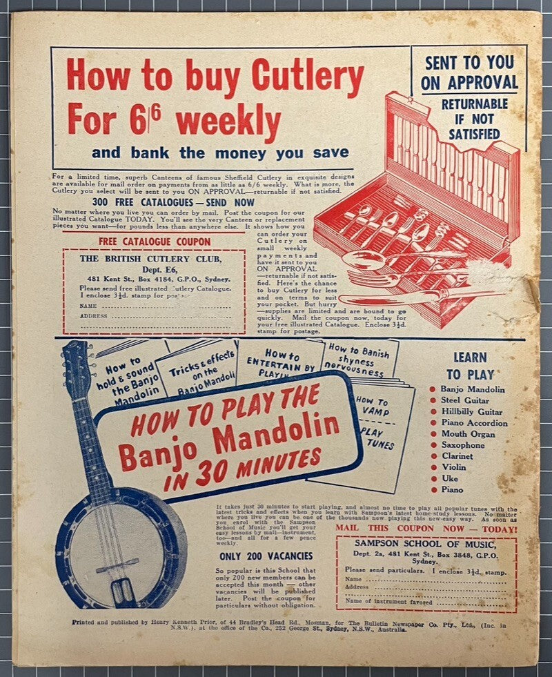 THE AUSTRALIAN WOMAN'S MIRROR VOL. 31 #41 INCLUDES THE PHANTOM COMIC 1955