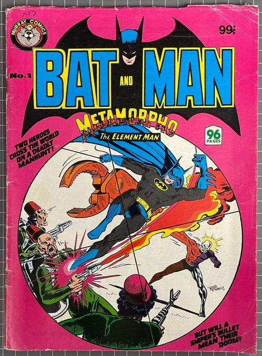 BATMAN AND METAMORPHO THE ELEMENT MAN #1 MURRAY PUBLISHERS AUSTRALIAN COMIC 1982