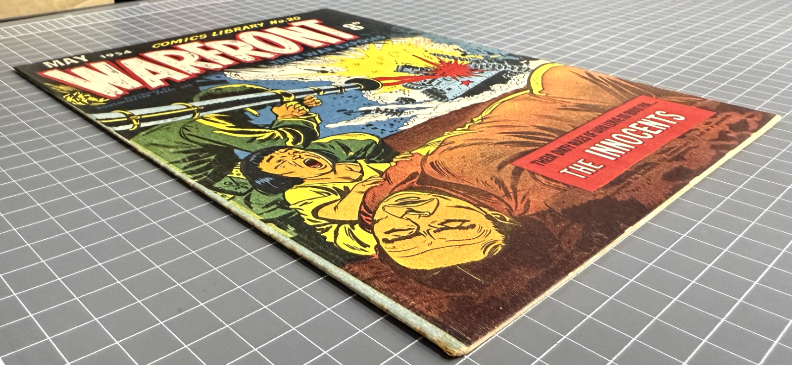 COMICS LIBRARY: WARFRONT #20 RED CIRCLE PRESS AUSTRALIAN PRE-DECIMAL COMIC 1954