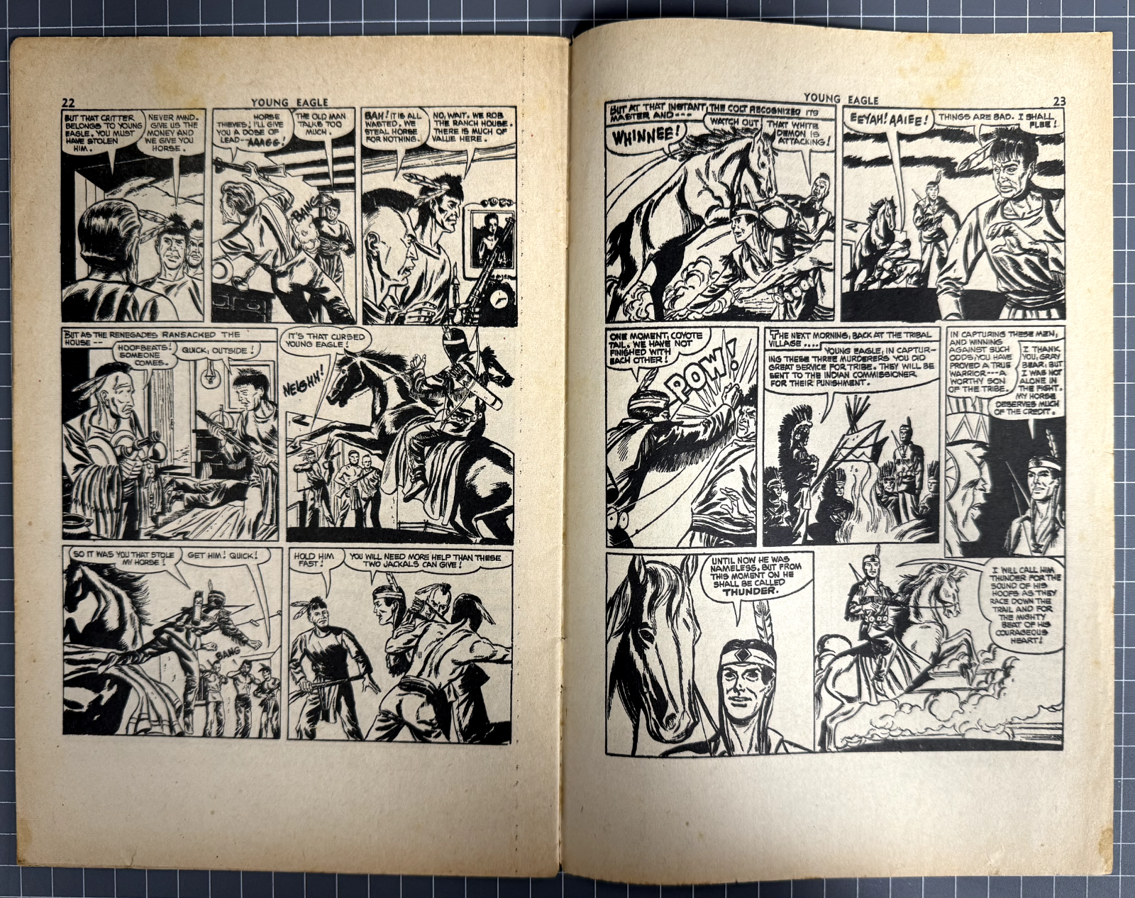 YOUNG EAGLE #3 LARRY CLELAND PUBLICATIONS AUSTRALIAN PRE-DECIMAL COMIC 1953