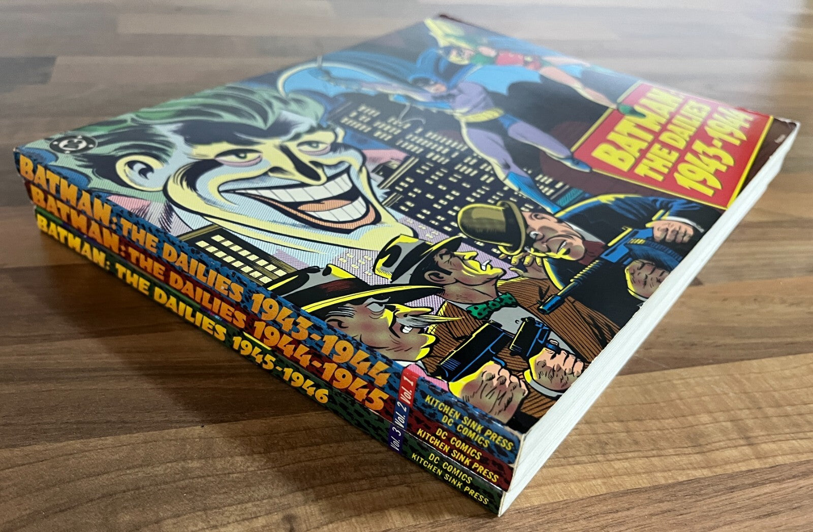 3 BATMAN: THE DAILIES  #1 1943-1944, #2 1944-1945, #3 1945-1946 RECTANGULAR PBS