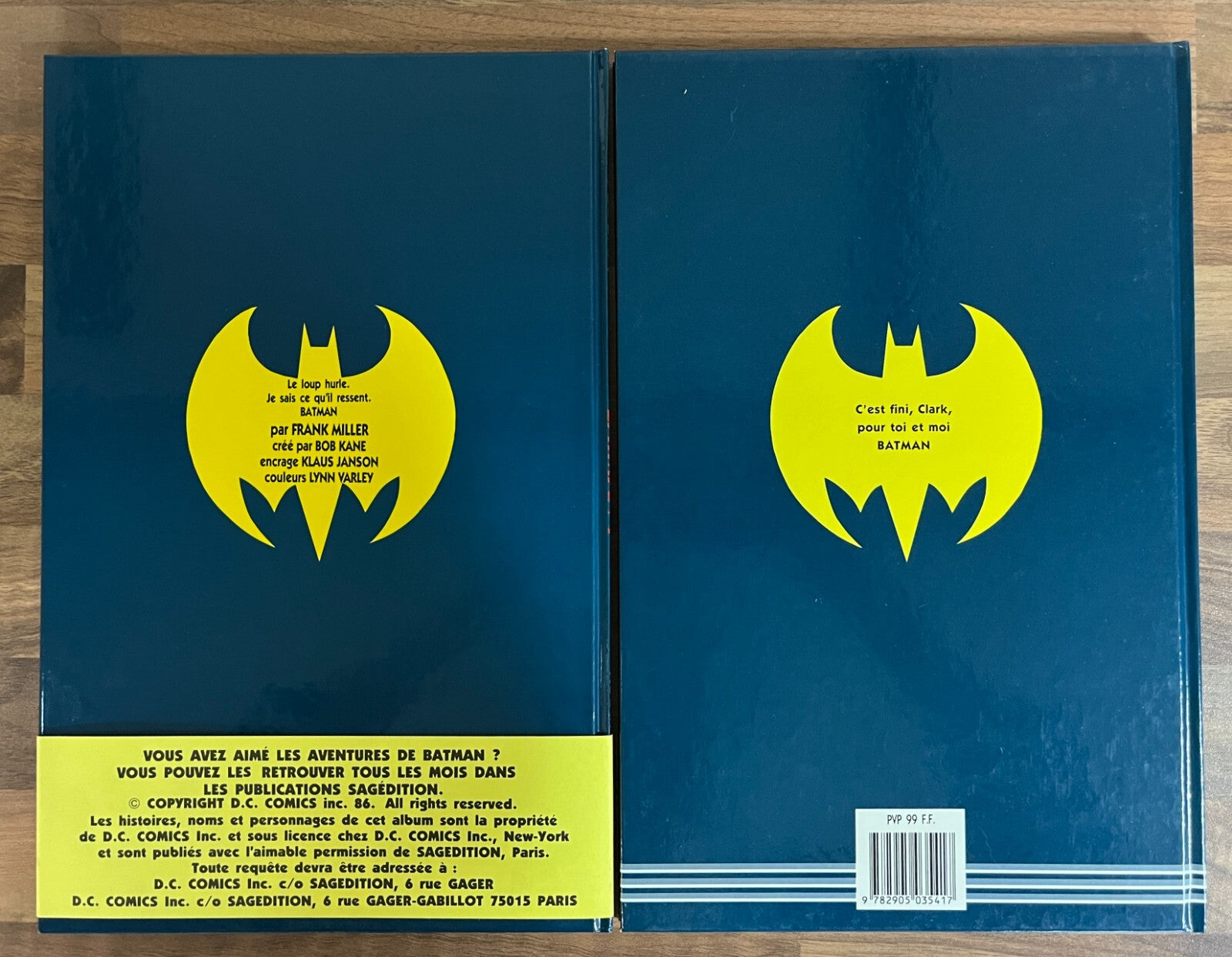 Batman I & II, French Aedena Edition, 1987 - Frank Miller et al Hardcover NEW