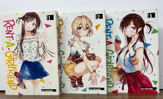 Rent-A-Girlfriend Manga Volumes 1, 2 & 3 (English) by Reiji Miyajima