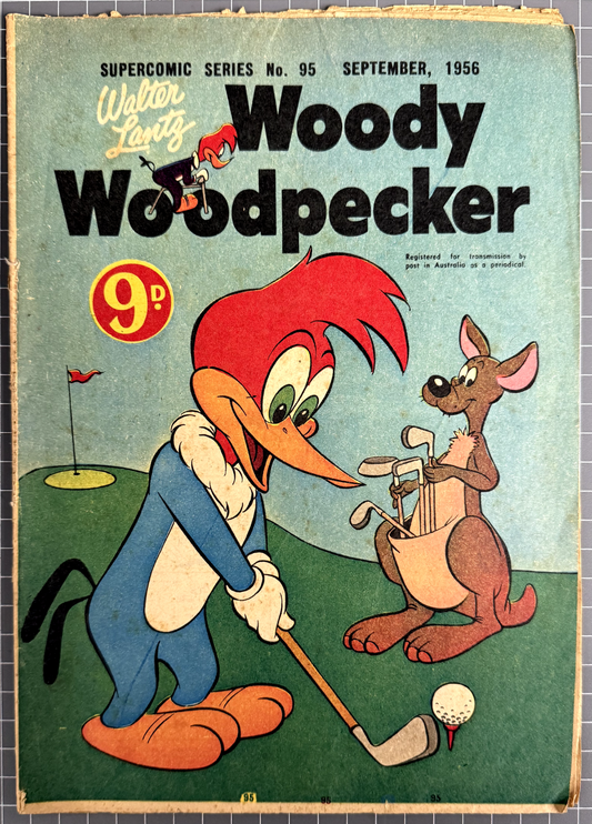 SUPERCOMIC SERIES #95 "WOODY WOODPECKER" SHAKESPEARE HEAD PRESS AUSTRALIAN 1956