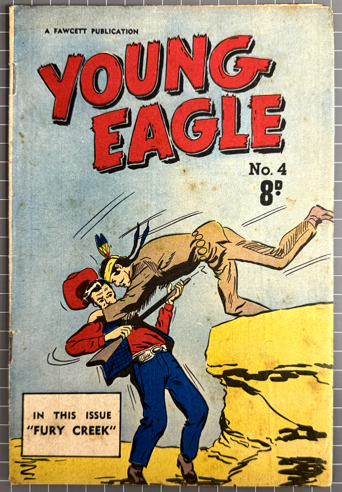YOUNG EAGLE #4 LARRY CLELAND PUBLICATIONS AUSTRALIAN PRE-DECIMAL COMIC 1953