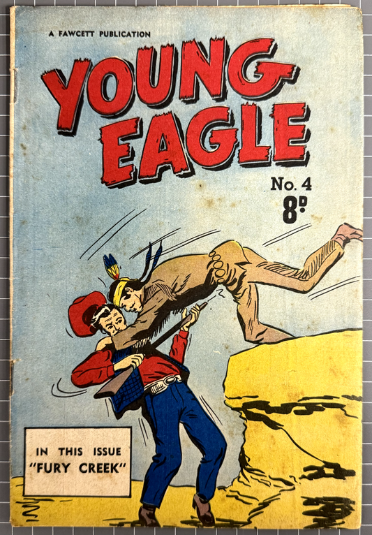YOUNG EAGLE #4 LARRY CLELAND PUBLICATIONS AUSTRALIAN PRE-DECIMAL COMIC 1953