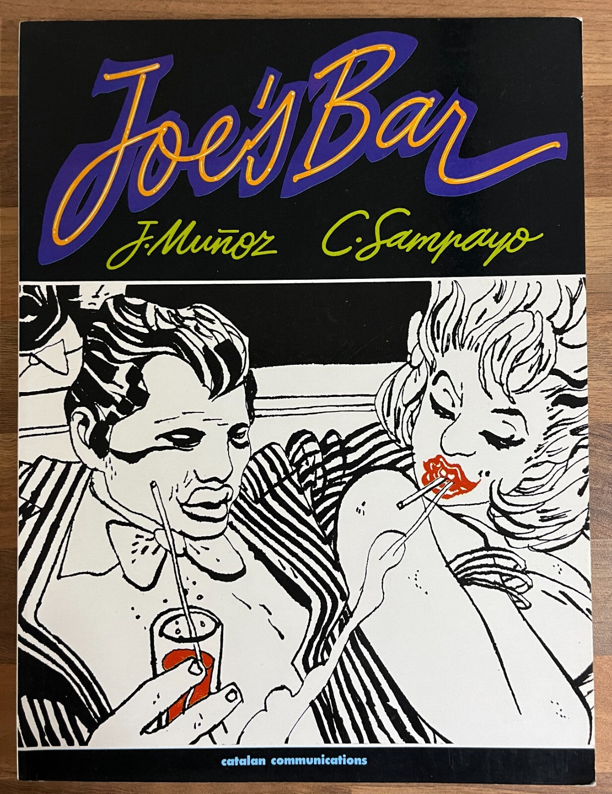 JOE'S BAR by Munoz & Sampayo Graphic Novel, 1987 1st Ed. Catalan Communications