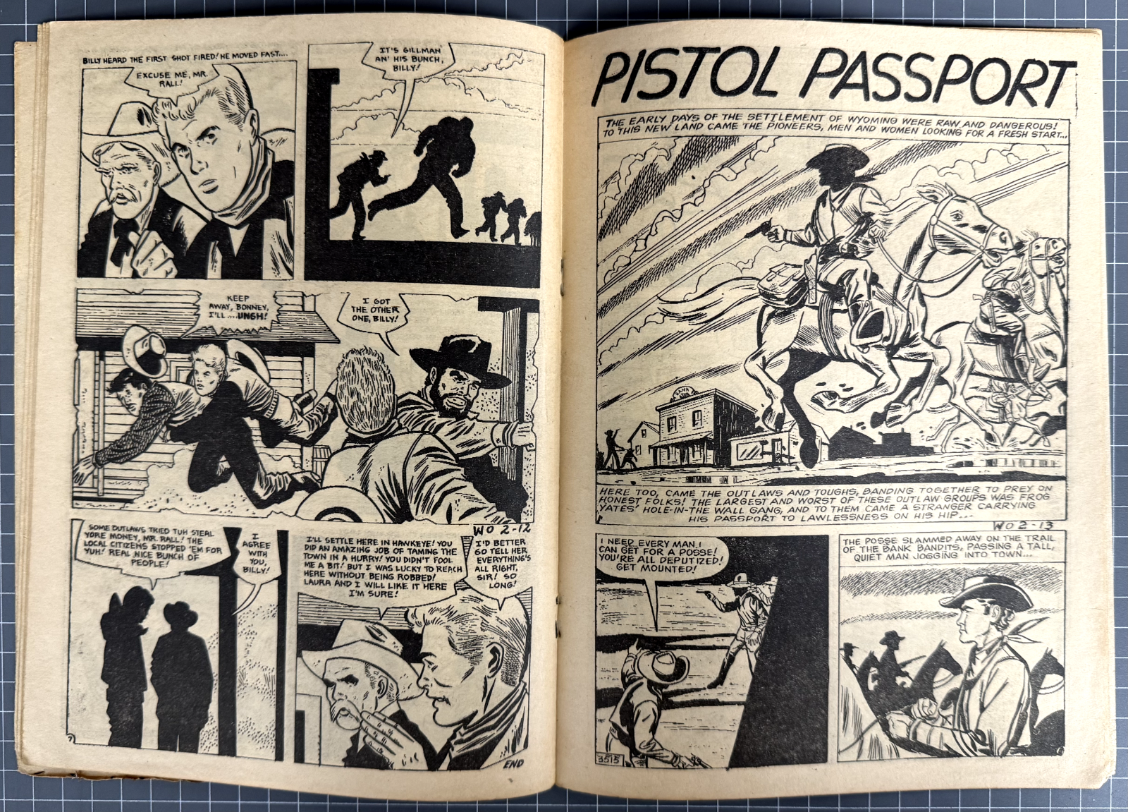 WESTERN OUTLAW #2 NEW CENTURY PRESS AUSTRALIAN COMIC PRE-DECIMAL 1958