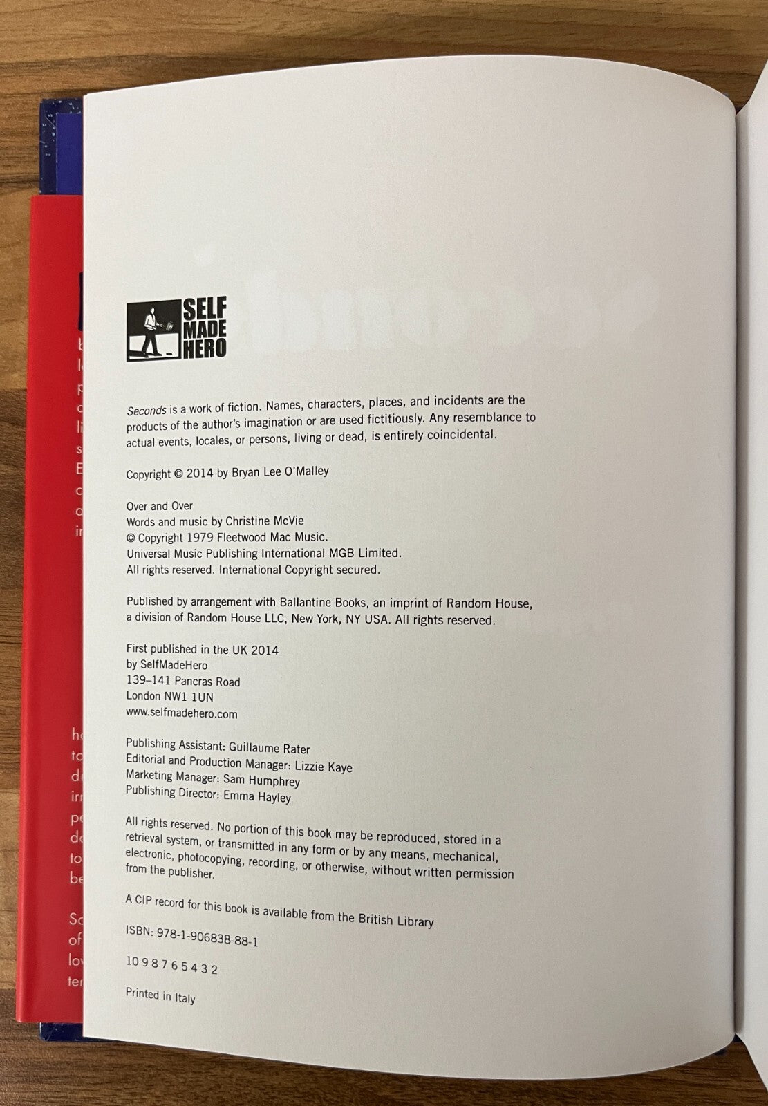 Seconds: A Graphic Novel by Bryan Lee O'Malley (Hardcover, 2014)