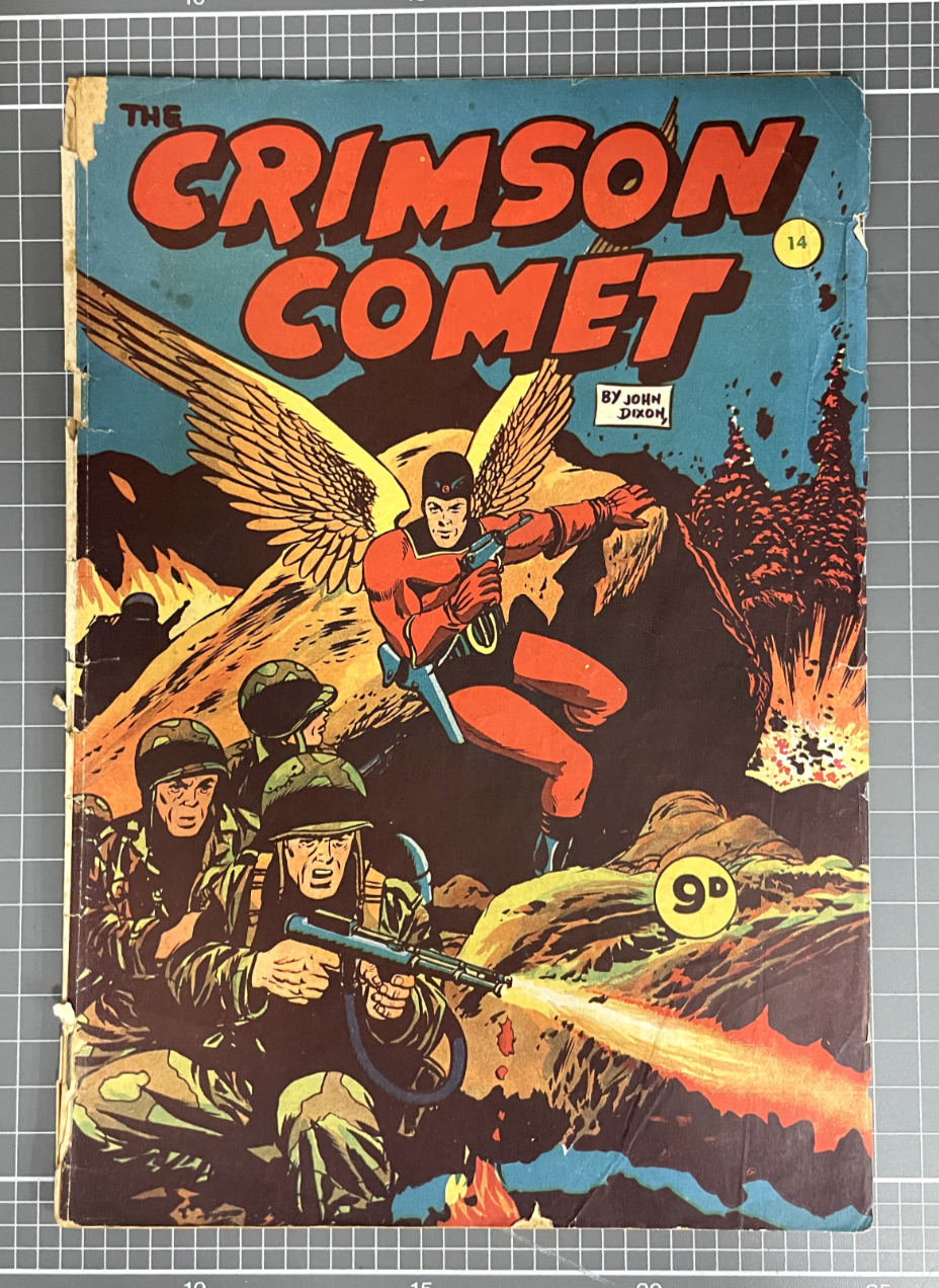 THE CRIMSON COMET #14 ACTION COMICS PTY LTD *RARE* AUSTRALIAN COMIC 1955