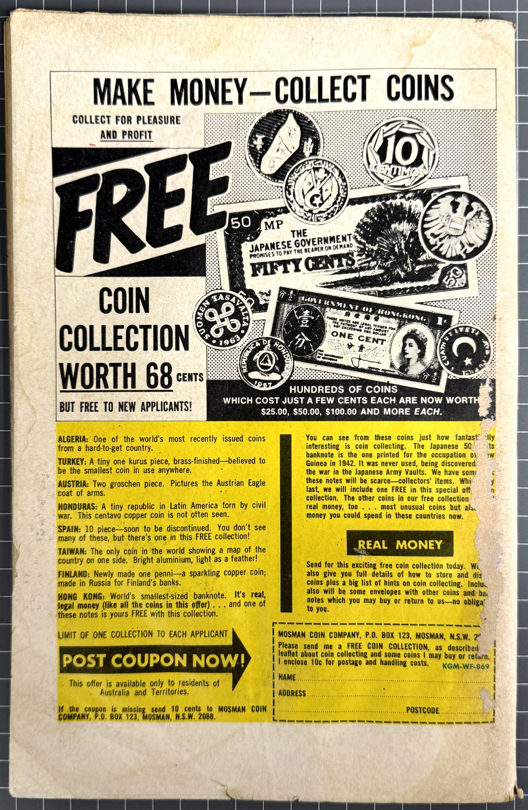 SUPERMAN PRESENTS WORLD'S FINEST #52 COLOUR COMICS AUSTRALIAN DC 1969