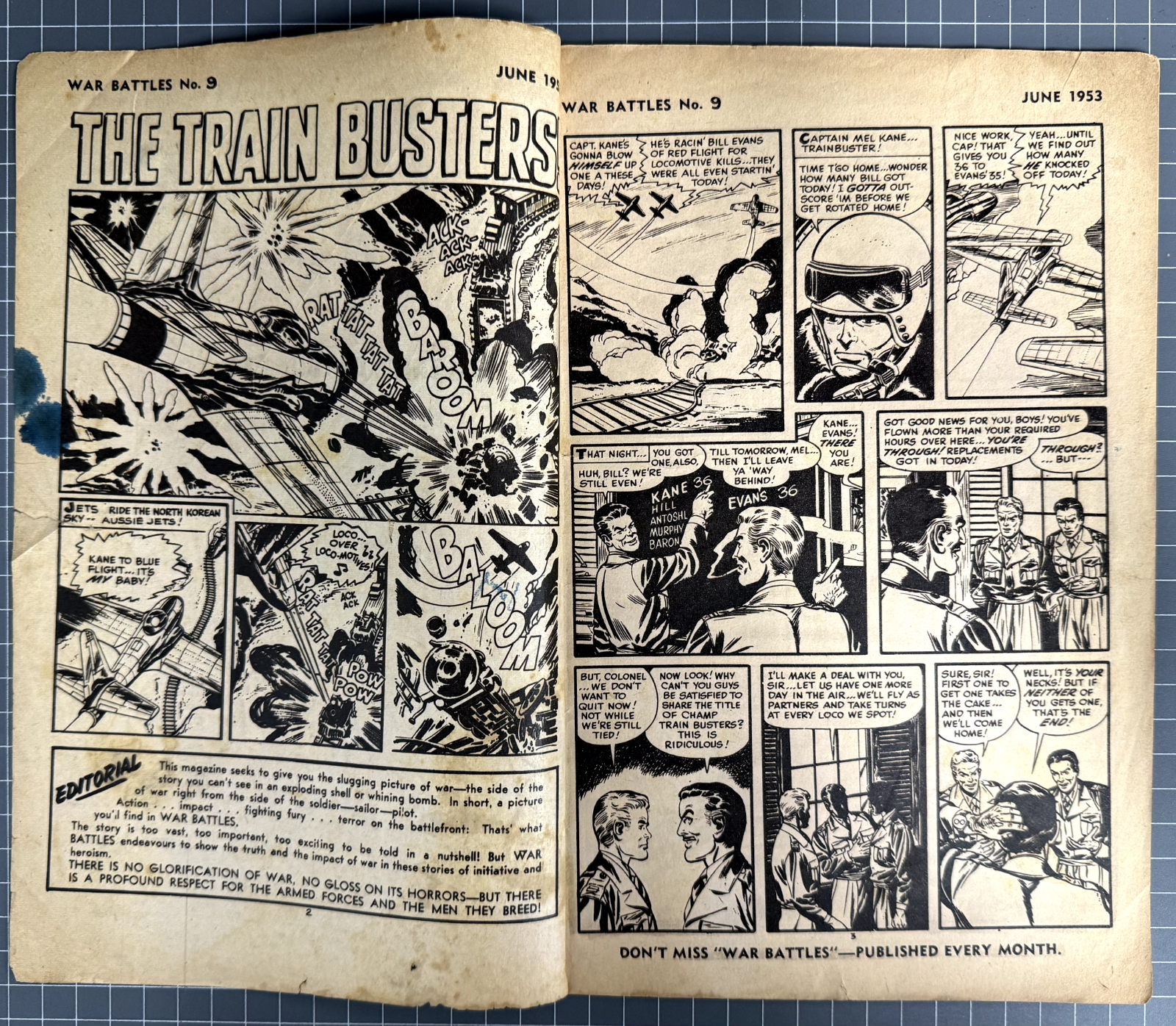 WAR BATTLES #9 RED CIRCLE PRESS AUSTRALIAN PRE-DECIMAL COMIC 1953