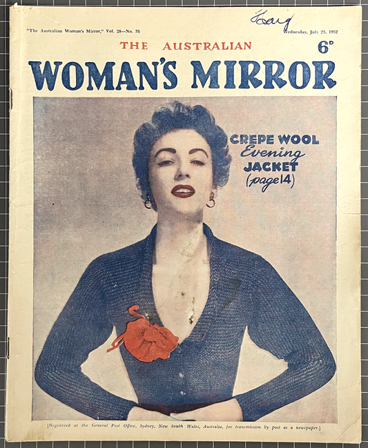 THE AUSTRALIAN WOMAN'S MIRROR VOL. 28 #35 INCLUDES THE PHANTOM COMIC 1952