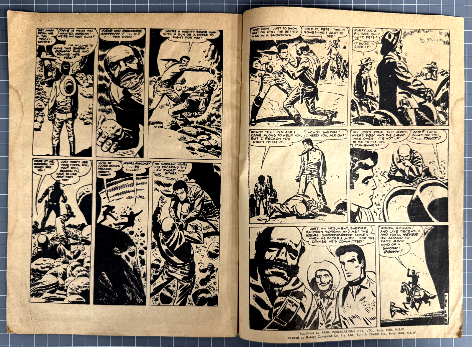 WESTERN KID #22 PAGE PUBLICATIONS AUSTRALIAN WESTERN COMIC 1970