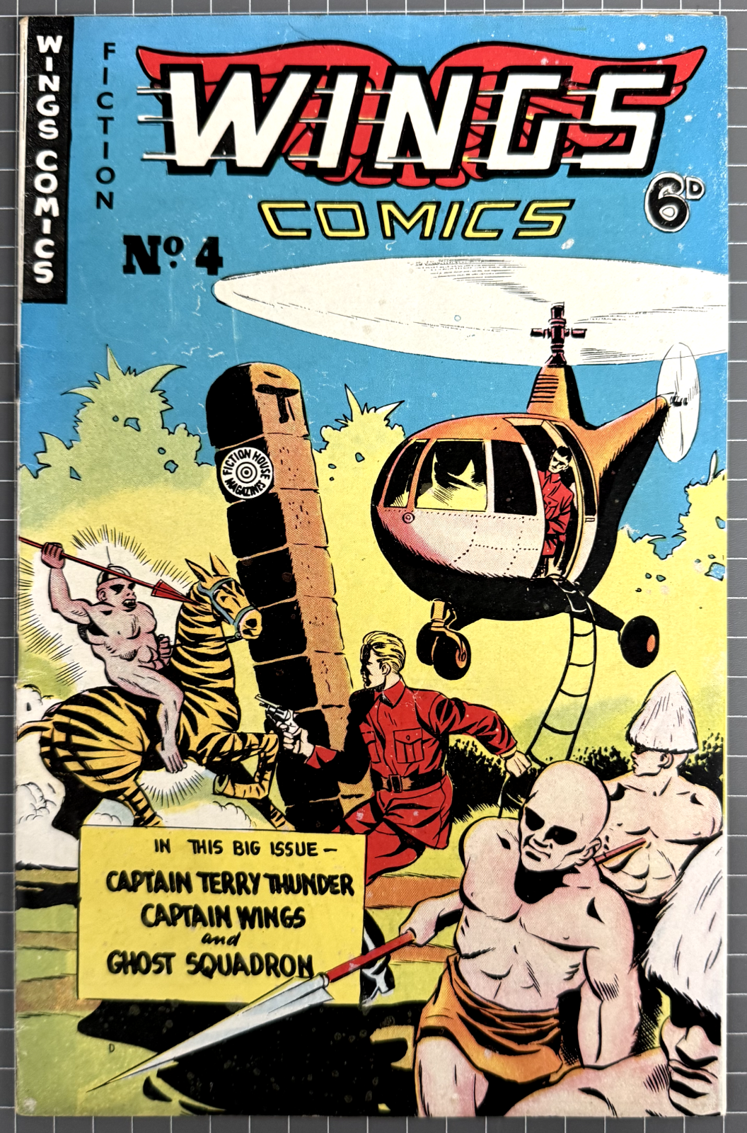 FICTION WINGS COMICS #4 H. JOHN EDWARDS PUBLICATIONS AUSTRALIAN COMIC 1951