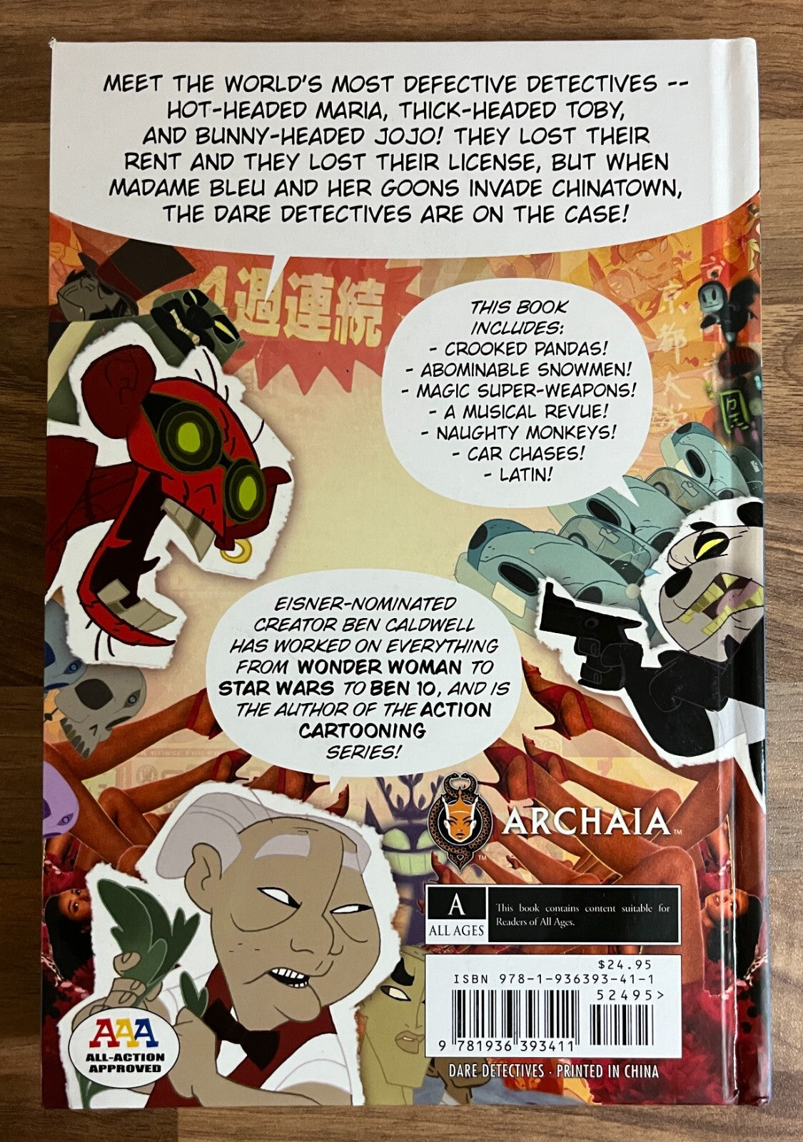 The Dare! Detectives Volume 1: the Snow Pea Plot by Ben Caldwell Hardcover