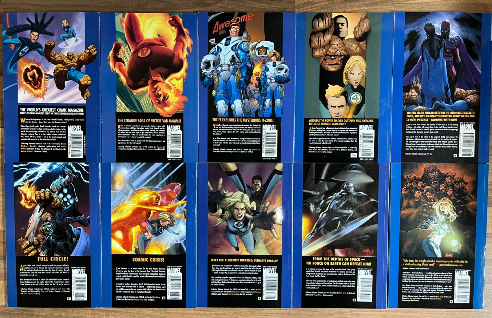 ULTIMATE FANTASTIC FOUR VOL. 1-10 MARVEL GRAPHIC NOVEL TPB 1ST ED./1ST PRINT