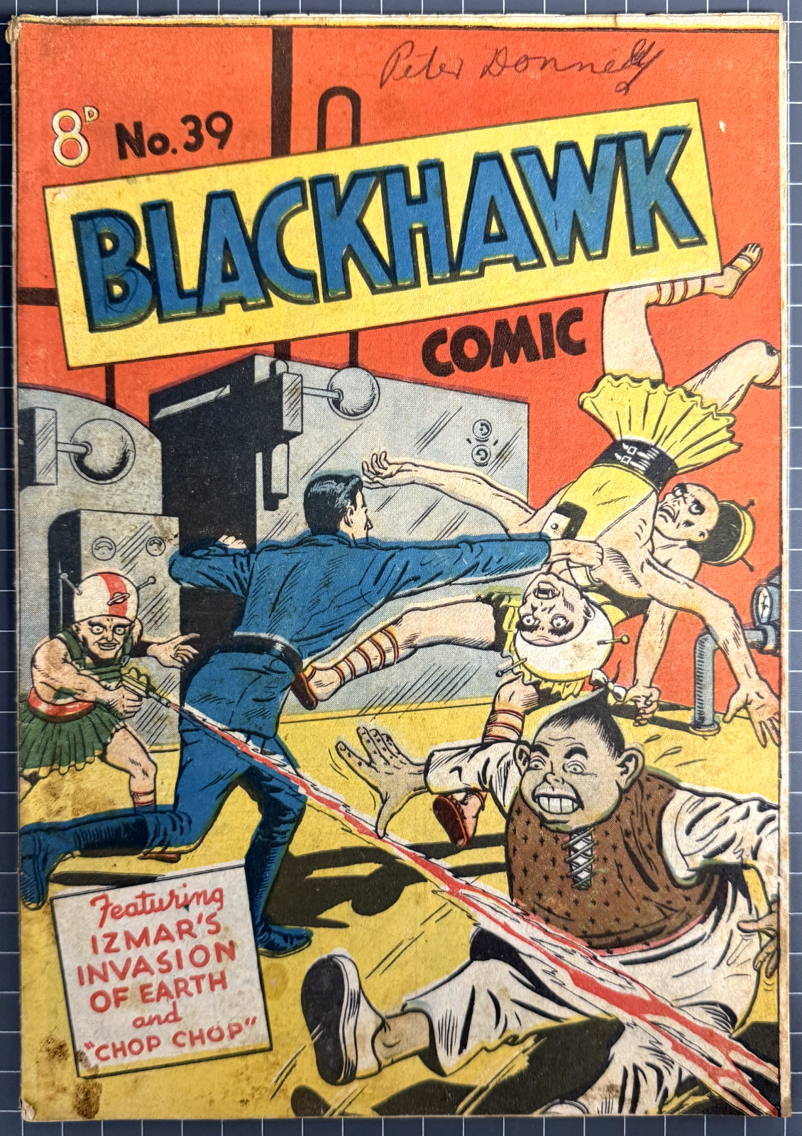BLACKHAWK COMIC #39 YOUNG'S MERCHANDISING AUSTRALIAN COMIC PRE-DECIMAL 1952