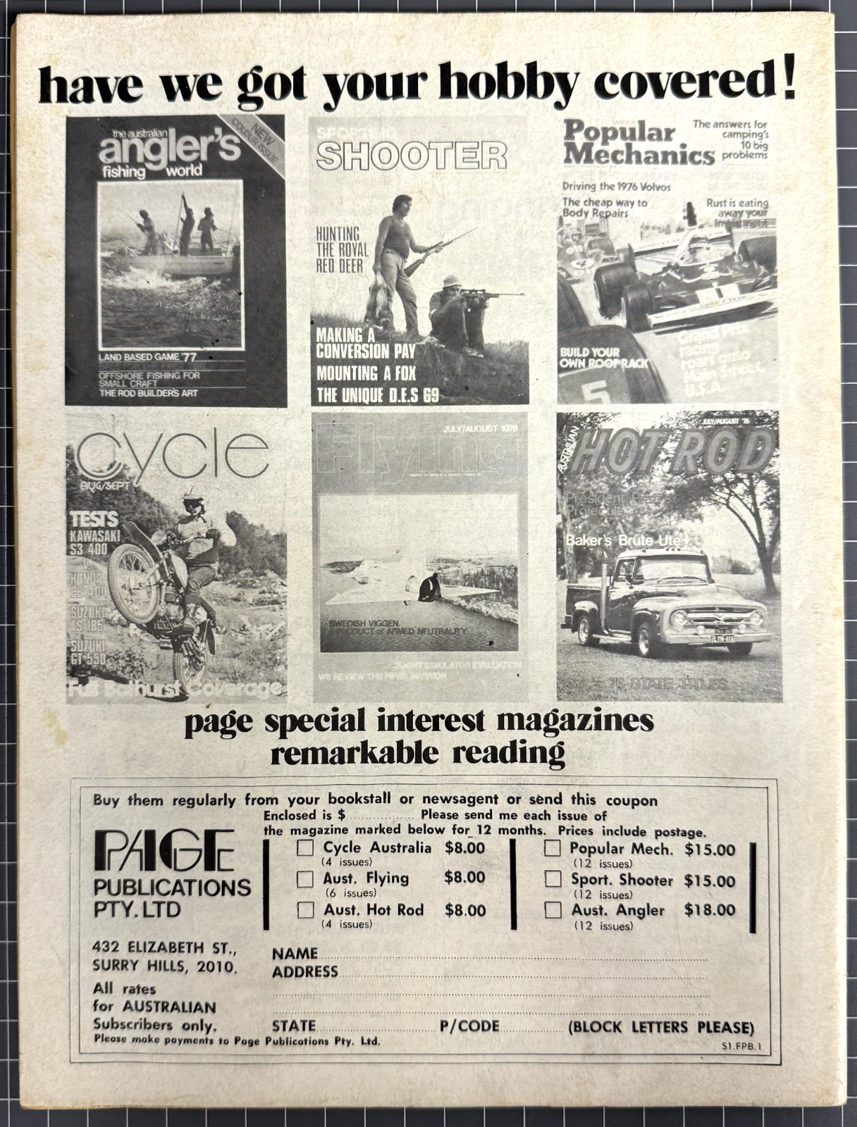 NIGHTMARE #8 AUSTRALIAN PAGE PUBLICATIONS HORROR COMIC 1977