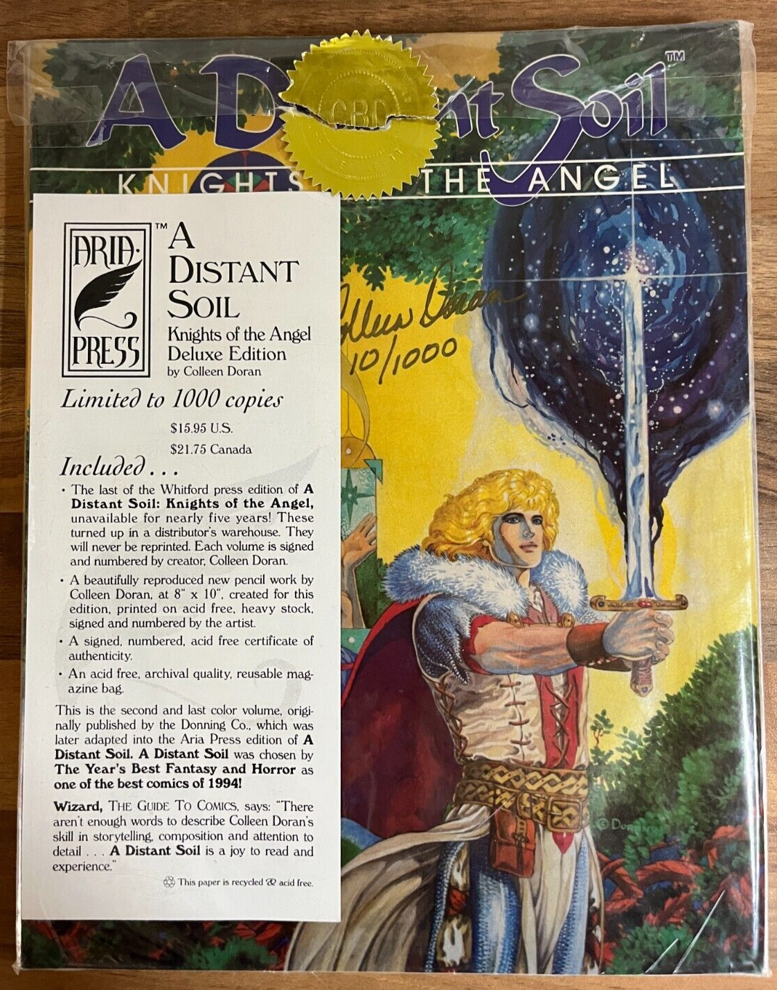 A Distant Soil Knights Of The Angel 2 Comic Book Deluxe Ed. #10/1000 SIGNED