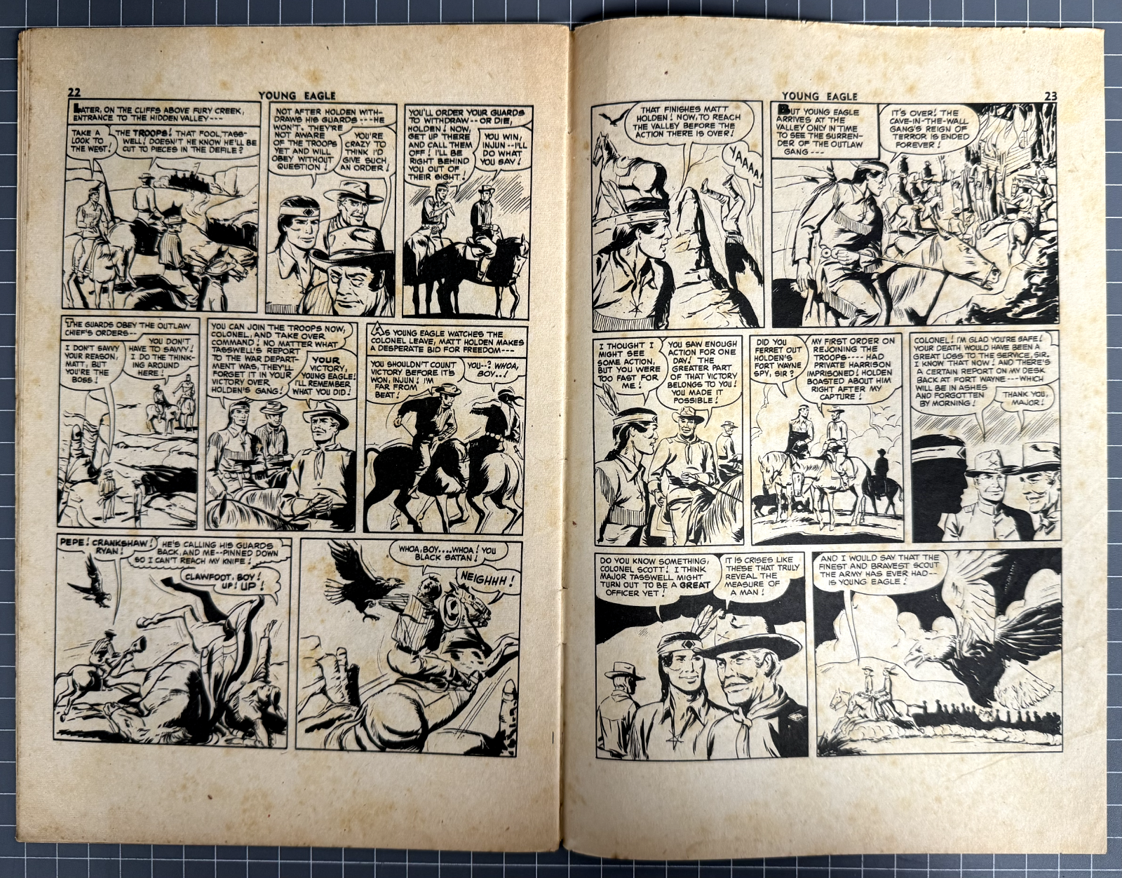 YOUNG EAGLE #4 LARRY CLELAND PUBLICATIONS AUSTRALIAN PRE-DECIMAL COMIC 1953