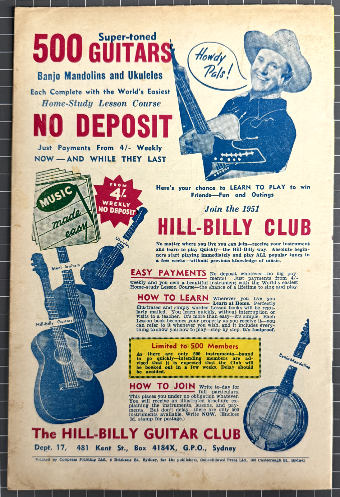 SUPERCOMIC SERIES #38 "ZANE GREY" CONSOLIDATED PRESS AUSTRALIAN PRE-DECIMAL 1951