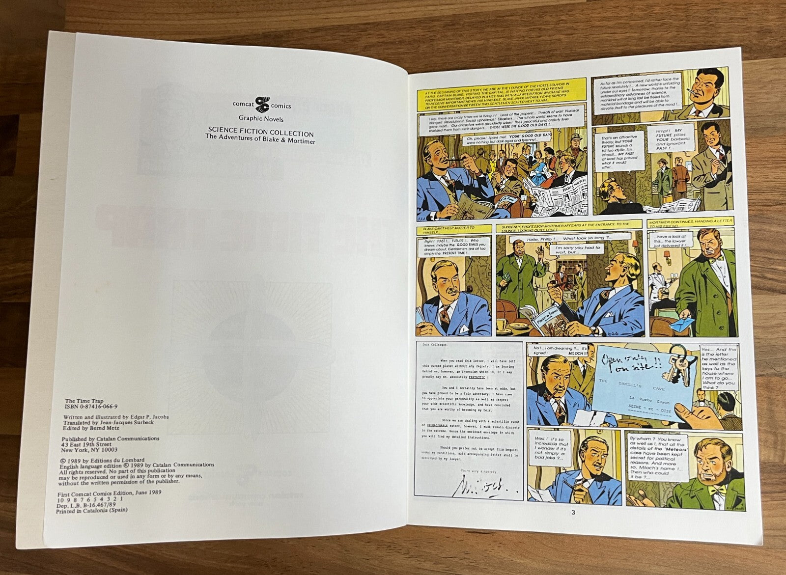 The Adventures of Blake & Mortimer #1-2 Time Trap, Atlantis Mystery  E. Jacobs