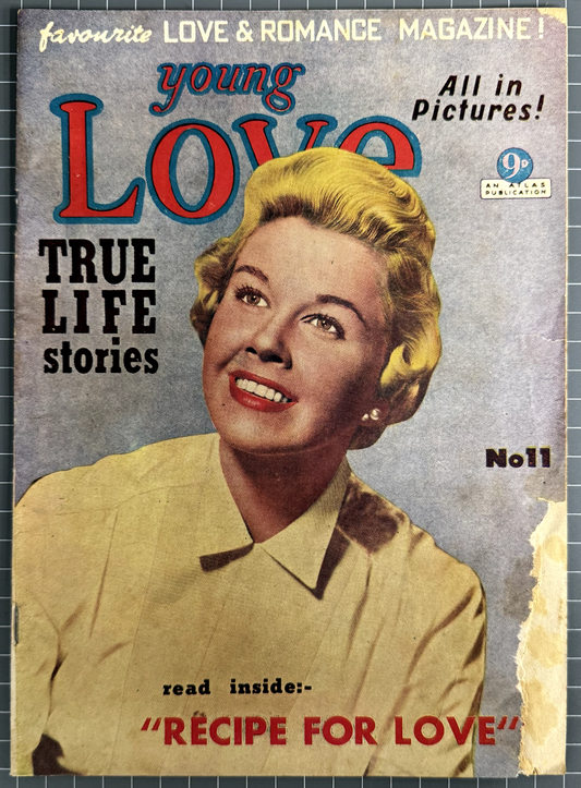 YOUNG LOVE #11 ATLAS PUBLICATIONS "DORIS DAY" AUSTRALIAN PRE-DECIMAL COMIC 1952