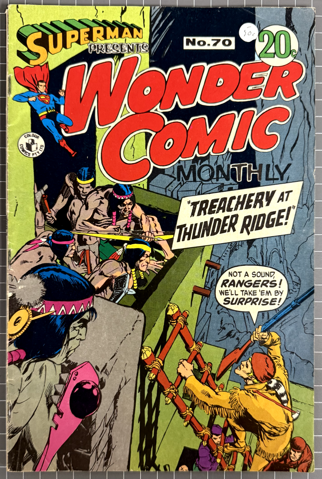 SUPERMAN PRESENTS WONDER COMIC #70 COLOUR COMICS AUSTRALIAN DC 1971