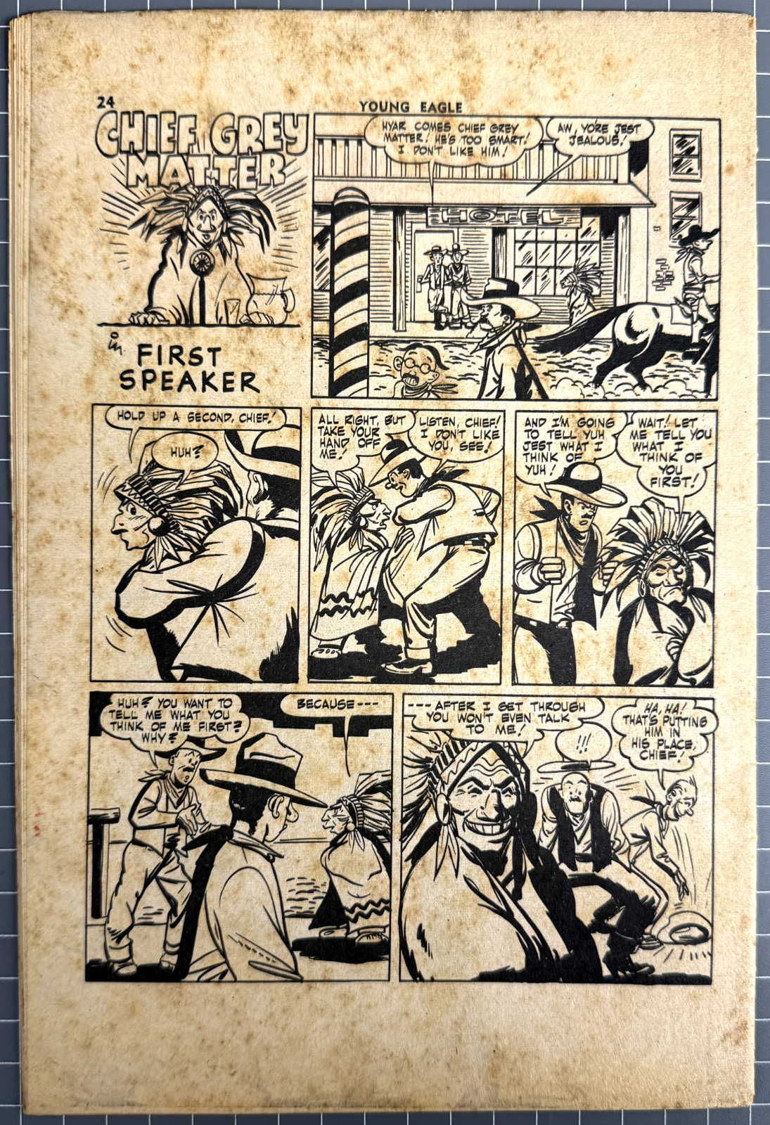 YOUNG EAGLE #4 LARRY CLELAND PUBLICATIONS AUSTRALIAN PRE-DECIMAL COMIC 1953