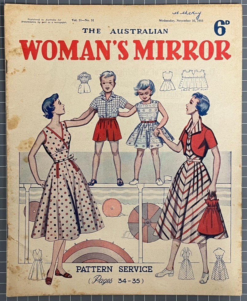 THE AUSTRALIAN WOMAN'S MIRROR VOL. 31 #51 INCLUDES THE PHANTOM COMIC 1955